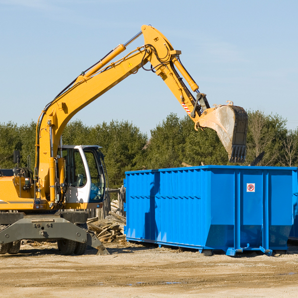 can i choose the location where the residential dumpster will be placed in Rantoul